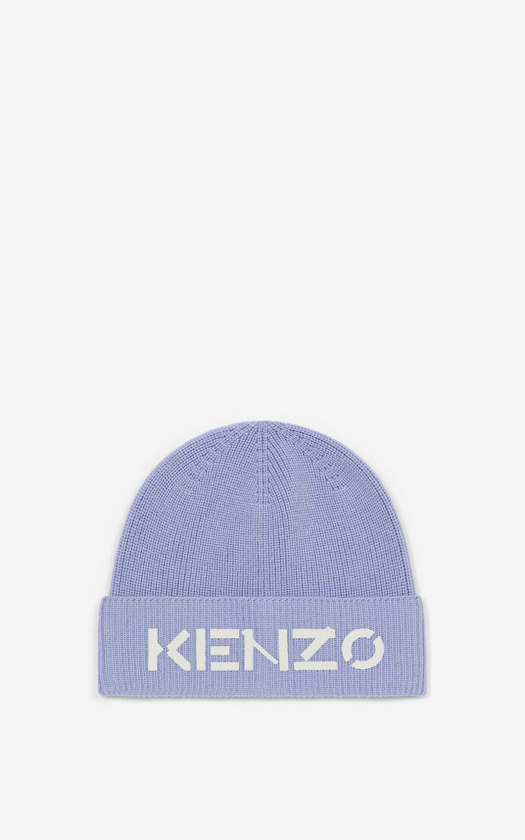 Bonnet Kenzo Logo knit Femme Bleu Clair | UZYV-19586